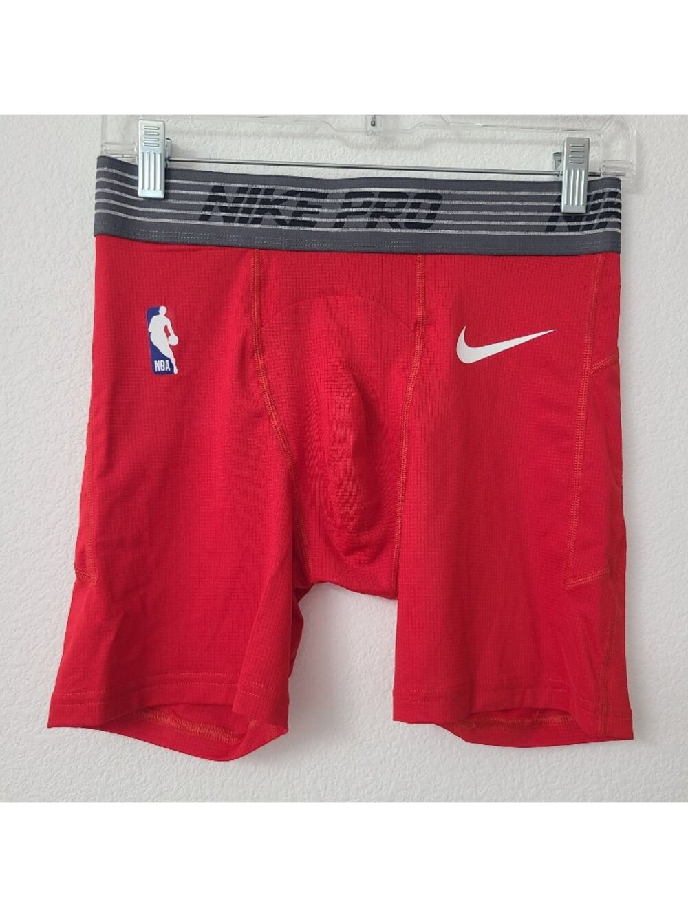 NEW Nike Pro NBA Team Issue Compression Tights Shorts CI0461-657 Size M Red #1